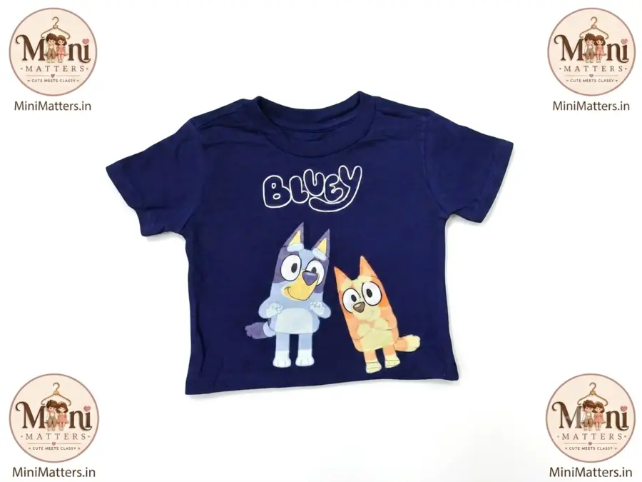 Bluey navy blue kids t-shirt