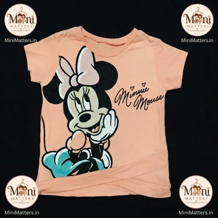 Disney Minnie Mouse peach kids t-shirt